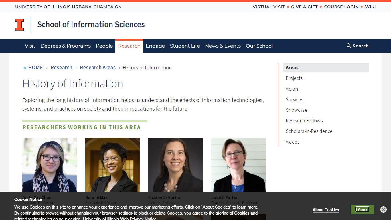 History of Information | School of Information Sciences