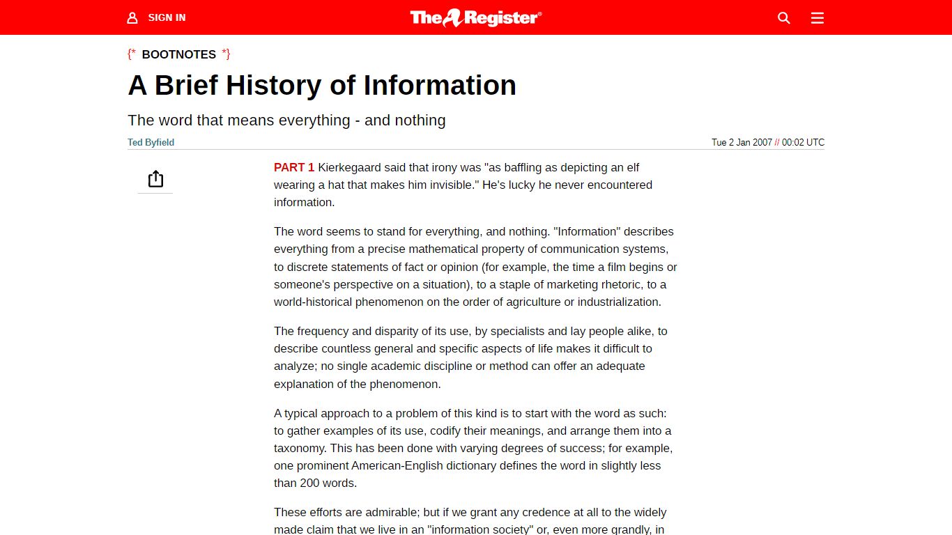 A Brief History of Information • The Register